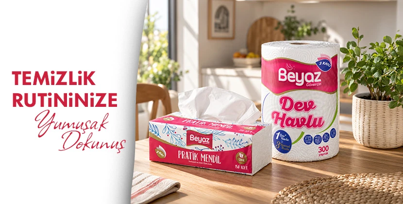 Beyaz Güvercin Kağıt Havlu ve Tuvalet Kağıdı